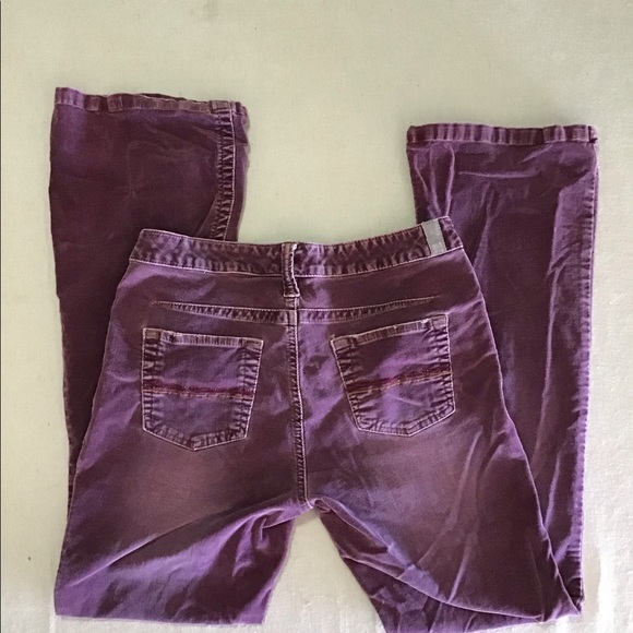 Boho vintage purple low rise boot cut corduroys - Picture 4 of 5